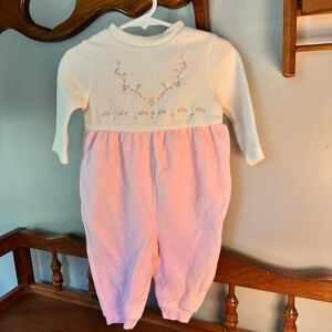 Sesame Street Cream and Pink Bodysuit